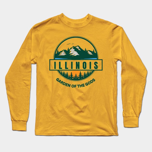 Garden of the gods, Illinois Long Sleeve T-Shirt by TeeText